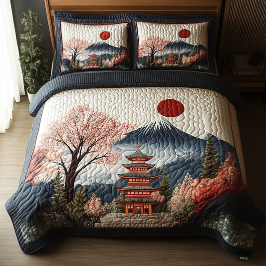 Japan 3-Piece Quilted Bedding Set NCU0VT152