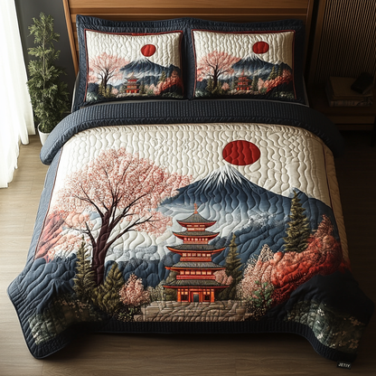 Japan 3-Piece Quilted Bedding Set NCU0VT165