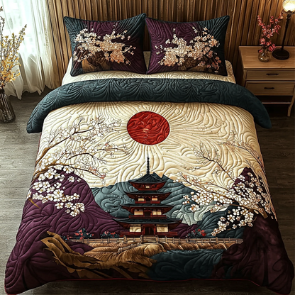 Japan 3-Piece Quilted Bedding Set NCU0VT165