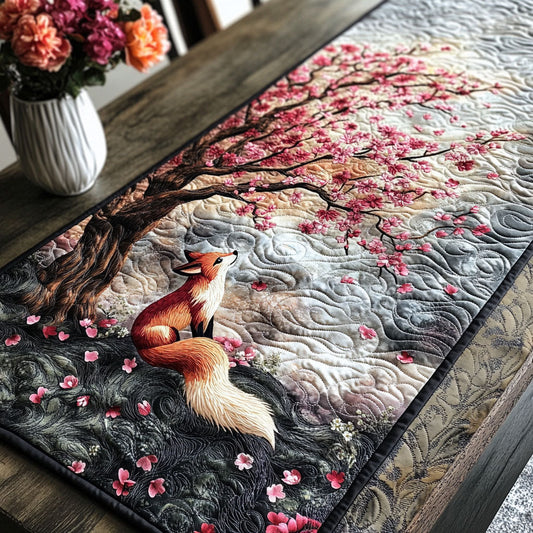 Japanese Fox Spirit Quilted Table Runner NCU0NT6710