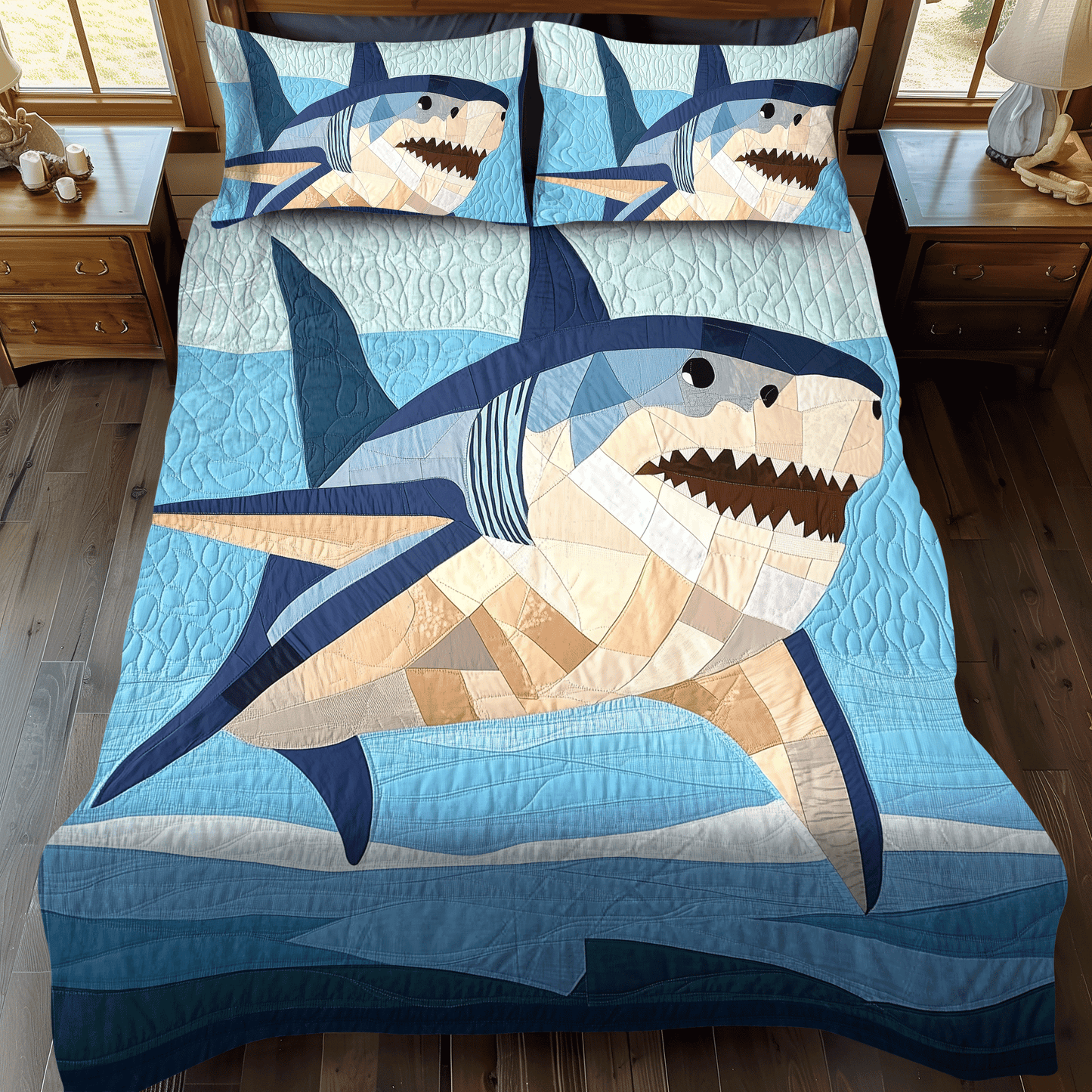 Jaw Quilted Bedding Set NCU0DV934