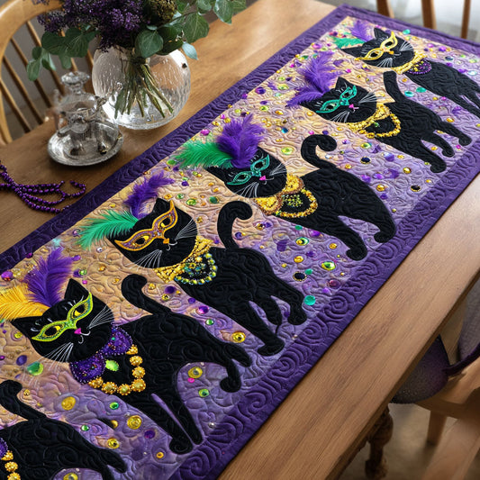 Jazz Cat Quilted Table Runner NCU0NT11805