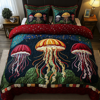 Jelly Bliss 3-Piece Quilted Bedding Set NCU0DK6289