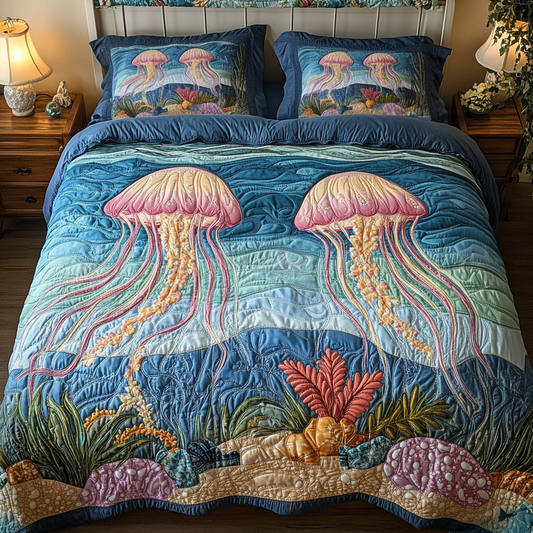 Jelly Delight 3-Piece Quilted Bedding Set NCU0VH4169