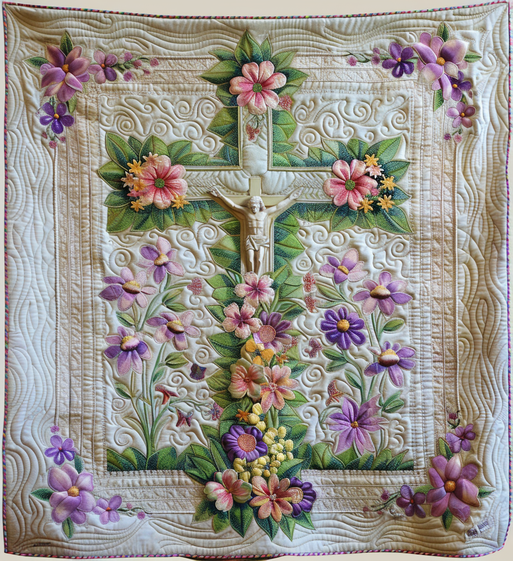 Jesus Is Our Lord And Savior Quilted Blanket NCU0DV2116