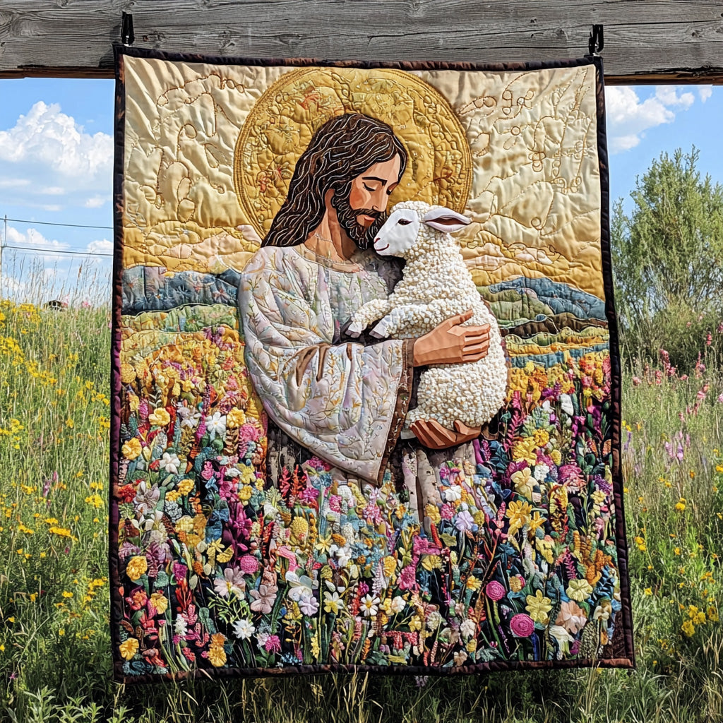 Jesus The Savior Quilted Blanket NCU0DV6369