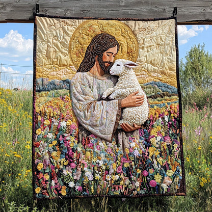 Jesus The Savior Quilted Blanket NCU0DV6369