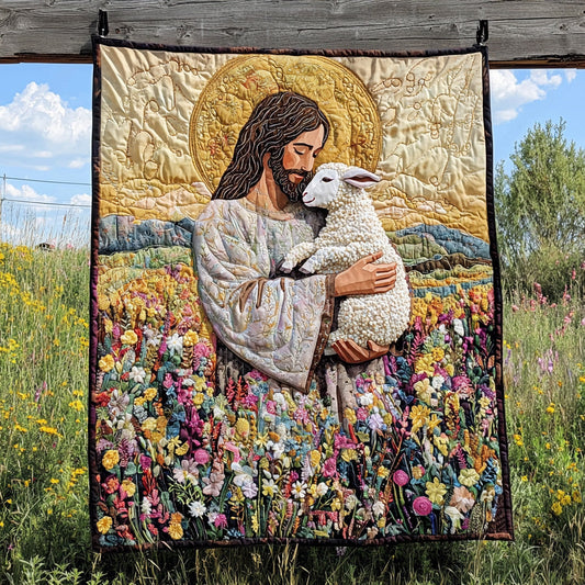 Jesus The Savior Quilted Blanket NCU0DV6369