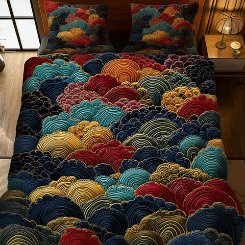 Jewel Garden 3-Piece Quilted Bedding Set NCU0NT7119