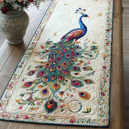 Jewel Toned Elegance Quilted Table Runner NCU0PT1408