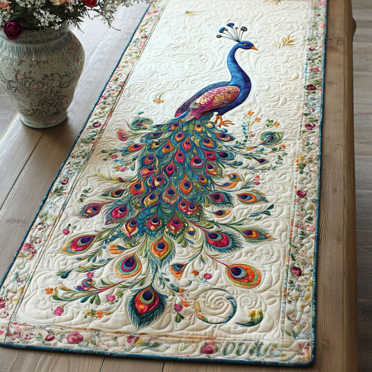 Jewel Toned Elegance Quilted Table Runner NCU0PT1408