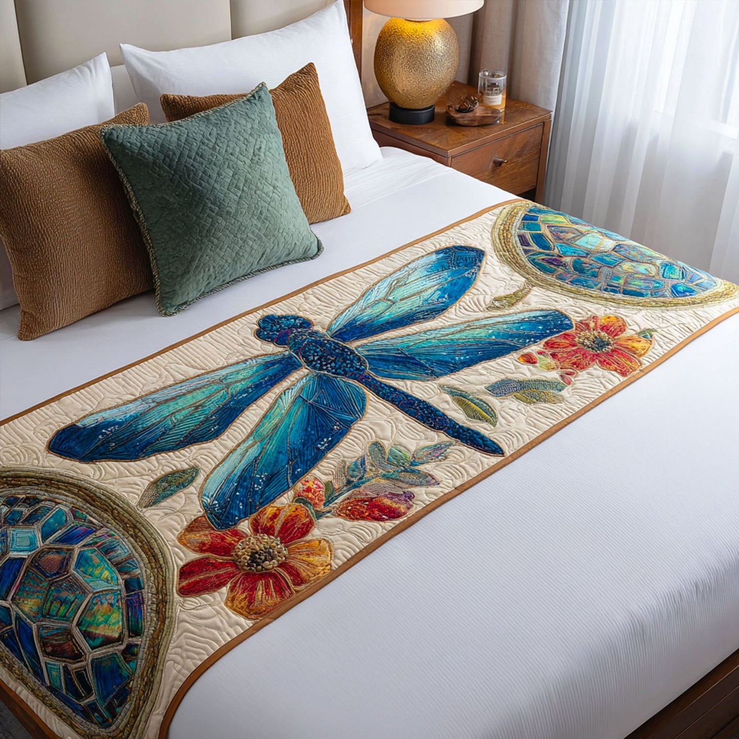 Jewel of the Air Quilted Bed Runner NCU0PT8420