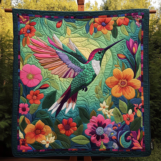 Jewel of the Garden Quilted Blanket NCU0DK2333