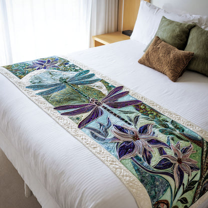 Jewelwing Garden Quilted Bed Runner NCU0PT8844