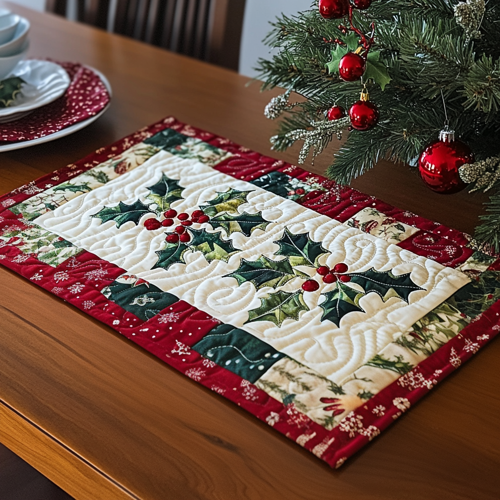 Jingle Joy Quilted Place Mat NCU0PT1531