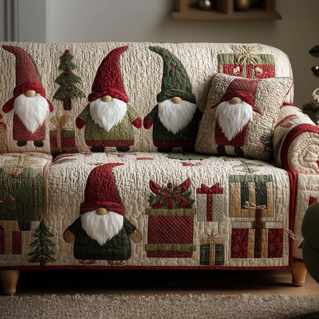 Jingle All Way Quilted Sofa Cover NCU0NT11053