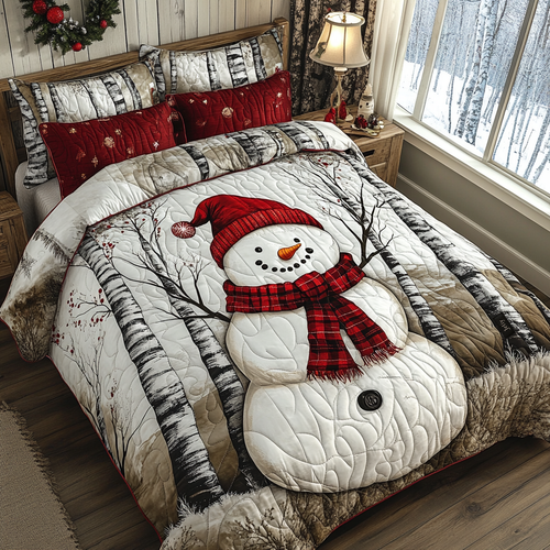 Jingle All the Way 3-Piece Quilted Bedding Set NCU0DV1744