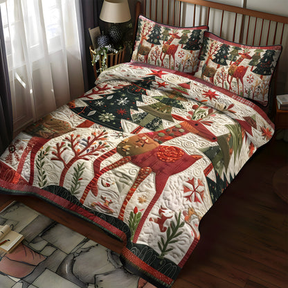 Jingle Bell Joy 3-Piece Quilted Bedding Set NCU0DV1628