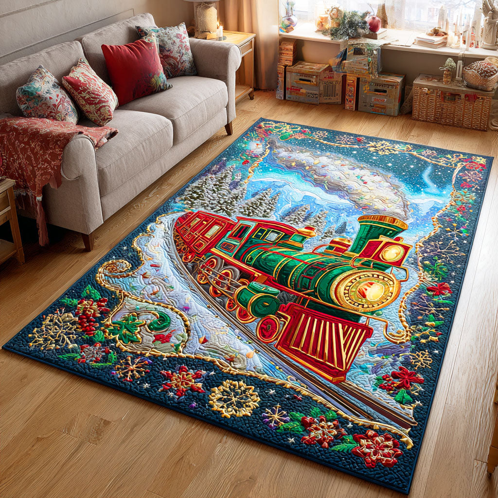 Jingle Bell Train Area Rug NCU0TD938