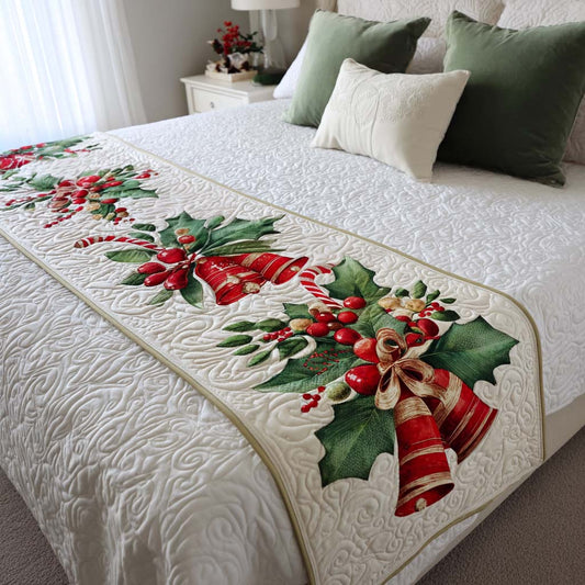 Jingle Bells Quilted Bed Runner NCU0NT9791