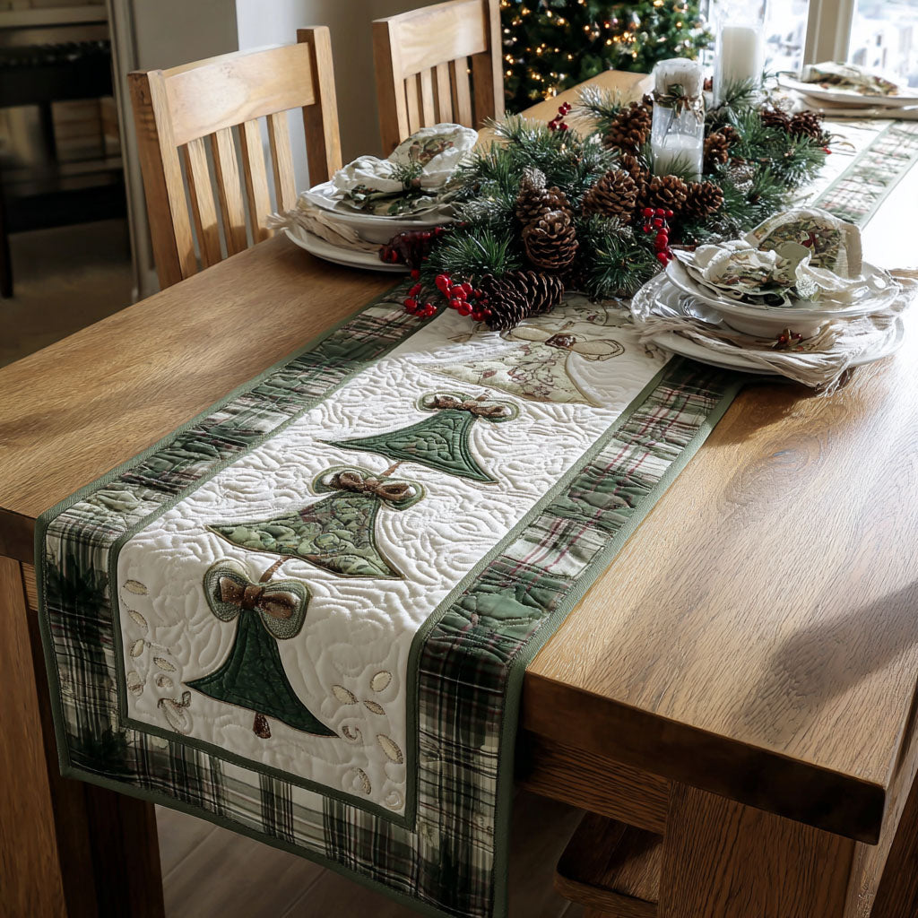 Jingle Garland Quilted Table Runner NCU0PT9959