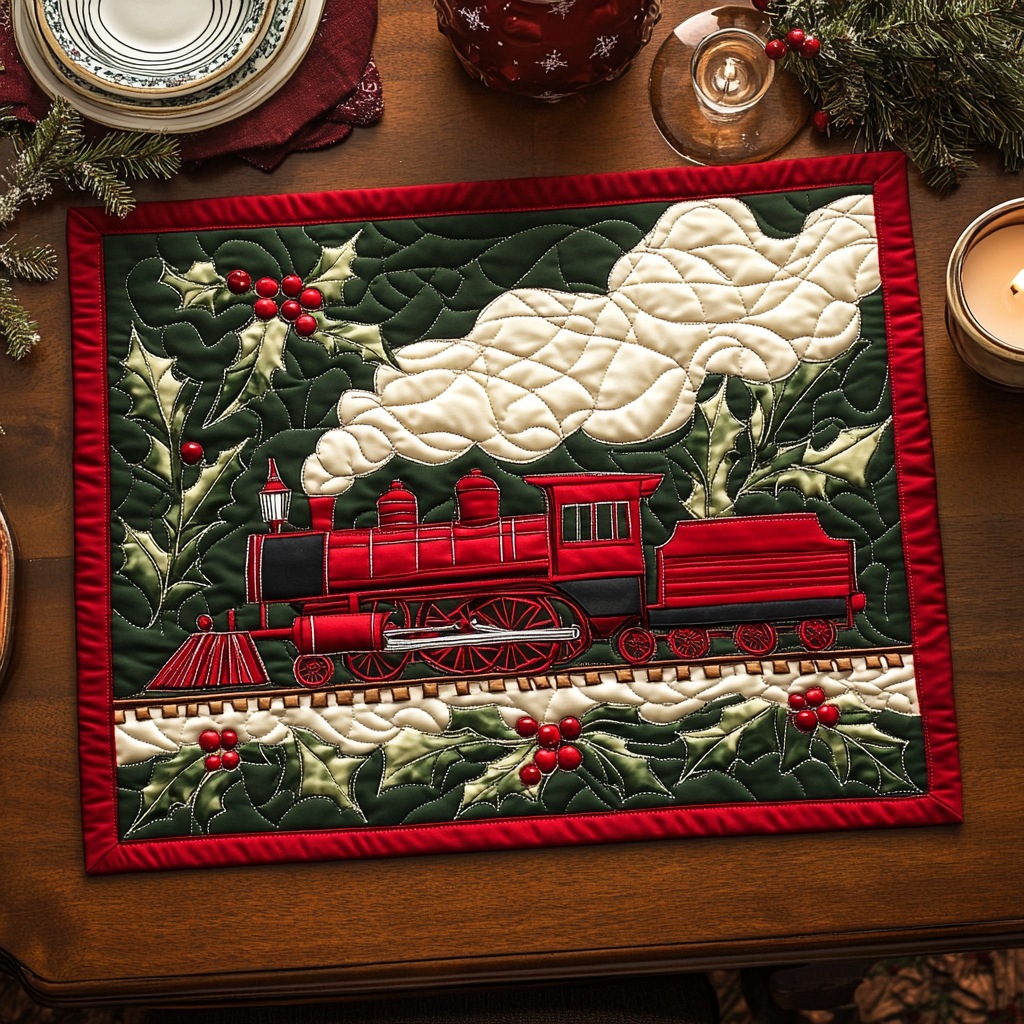 Jingle Journey Quilted Place Mat NCU0VH824