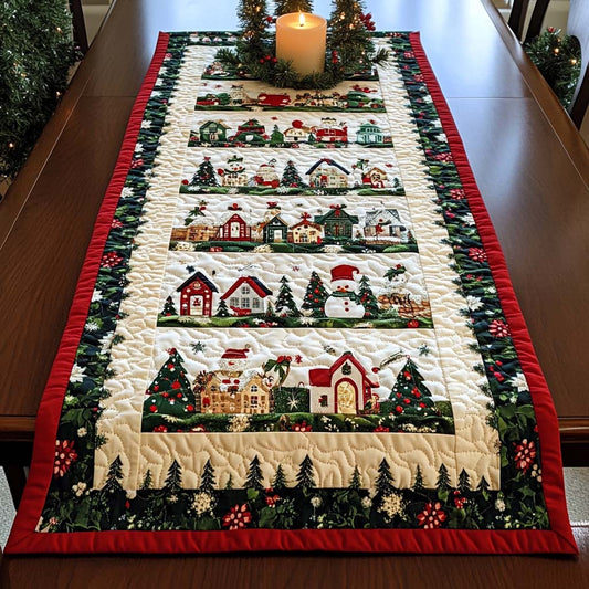 Jingle Joy Quilted Table Runner NCU0NT642