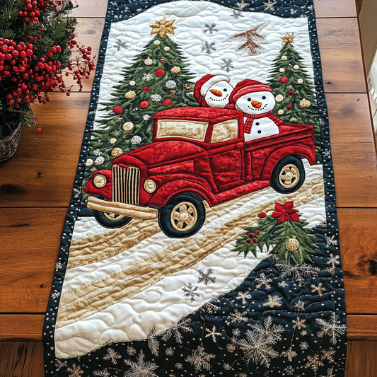 Jingle Paws and Sleigh Rides Quilted Table Runner NCU0DK1461