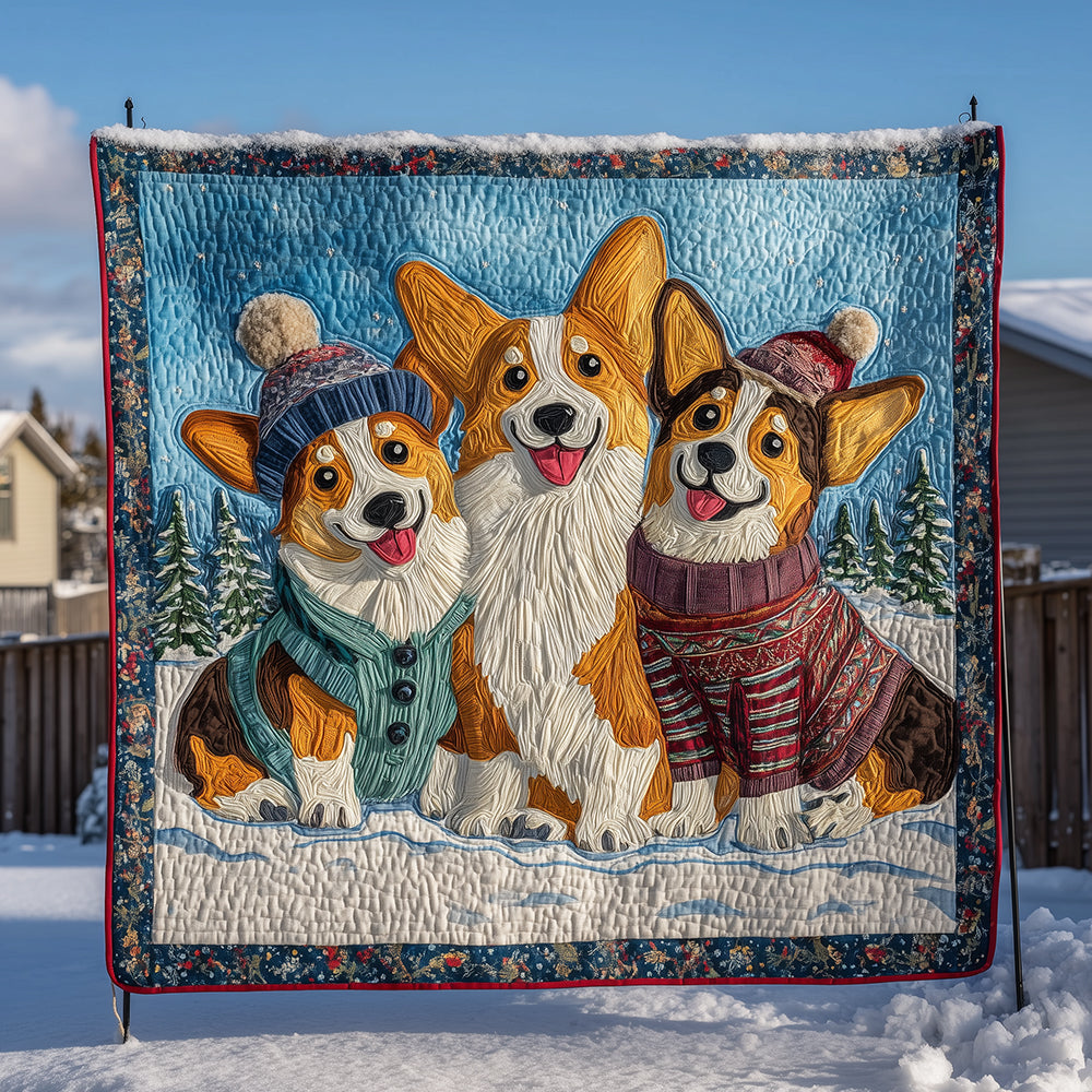 Jingle Pups Quilted Blanket NCU0TH3446