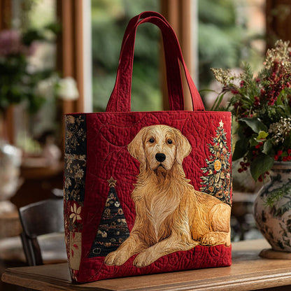 Jingle Retriever Quilted Tote Bag NCU0PT9239