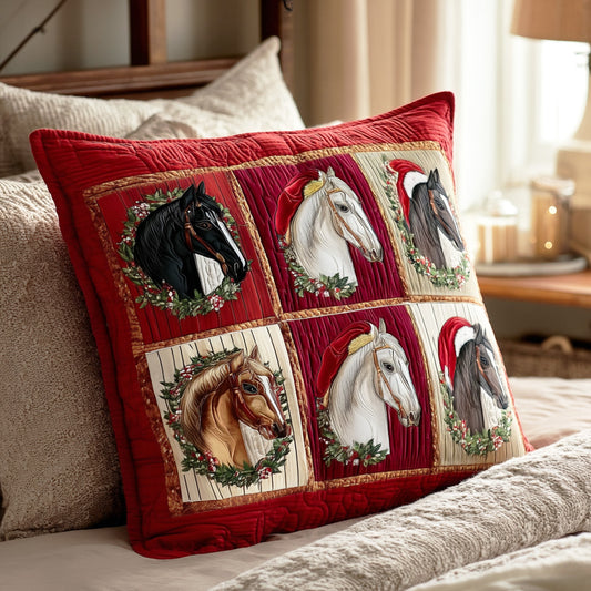 Jingle Riders Quilted Pillow Case NCU0TD2000