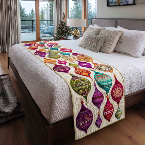 Jingle Shine Quilted Bed Runner NCU0DV7540