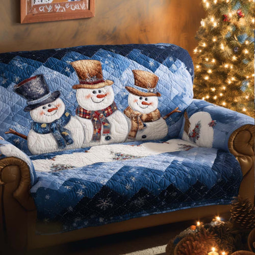 Jingle Snow Quilted Sofa Cover NCU0NT11265