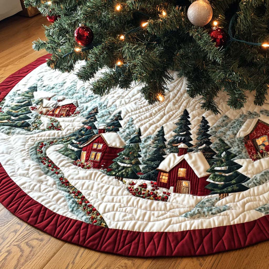 Jingle Time Christmas Quilted Tree Skirt NCU0NT11100