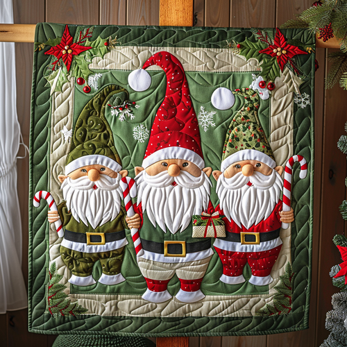 Jolly Gnomes Quilted Blanket NCU0NT084