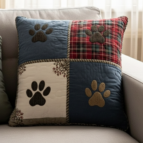 Jolly Paw Quilted Pillow Case NCU0NT11192