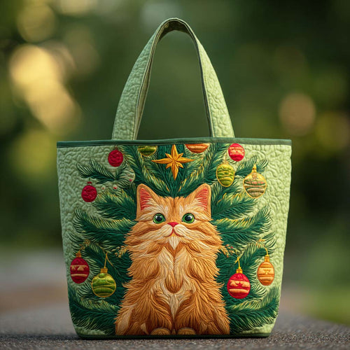 Jolly Cat Quilted Tote Bag NCU0TD245