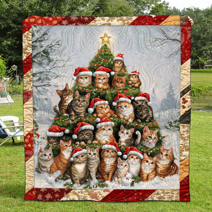 Jolly Catmas Quilted Blanket NCU0TL1677