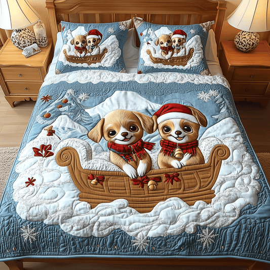 Jolly Chi Friends 3-Piece Quilted Bedding Set NCU0TH2315