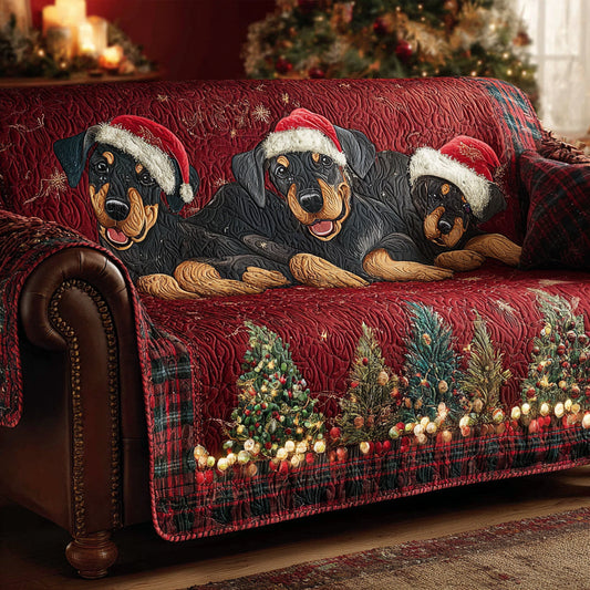 Jolly Doberman Quilted Sofa Cover NCU0HH1216