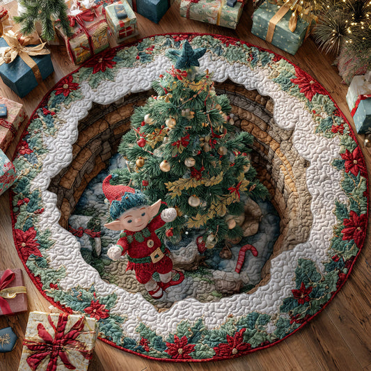 Jolly Elf Charm Round Carpet NCU0DV8412
