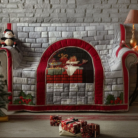 Jolly Fireplace Quilted Sofa Cover NCU0PT10720