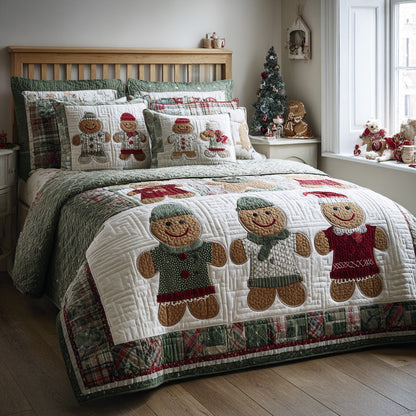 Jolly Ginger Duo 3-Piece Quilted Bedding Set NCU0DV7650