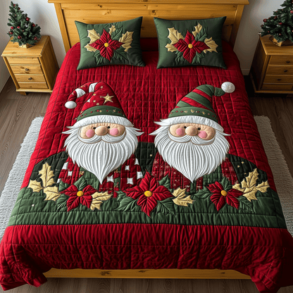 Jolly Gnome 3-Piece Quilted Bedding Set NCU0TH2127