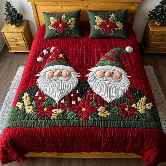 Jolly Gnome 3-Piece Quilted Bedding Set NCU0TH2127
