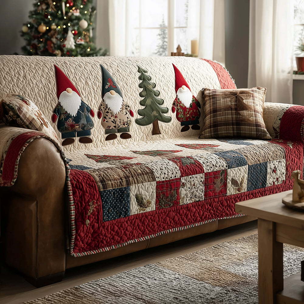 Jolly Gnome Gathering Quilted Sofa Cover NCU0TH3798