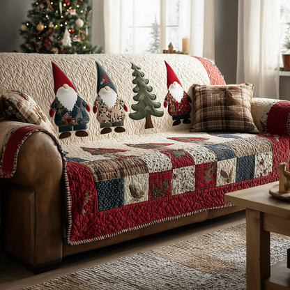 Jolly Gnome Gathering Quilted Sofa Cover NCU0TH3798