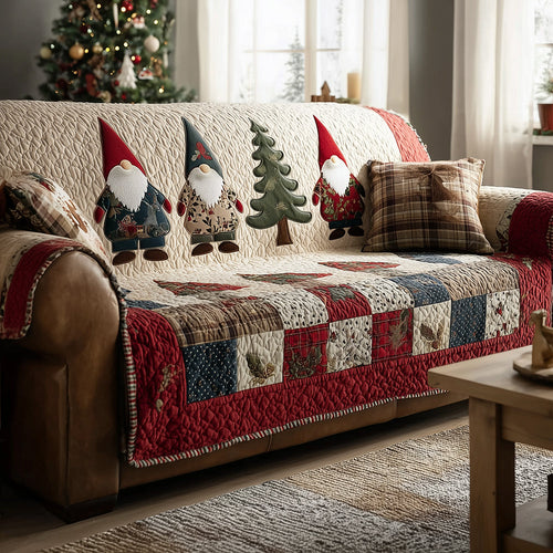 Jolly Gnome Gathering Quilted Sofa Cover NCU0TH3798