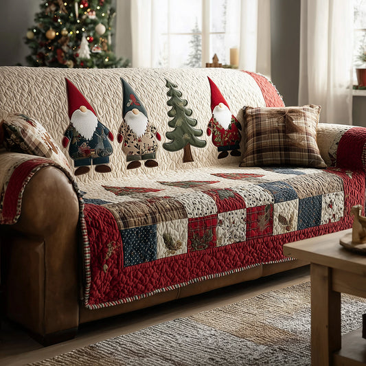 Jolly Gnome Gathering Quilted Sofa Cover NCU0TH3798