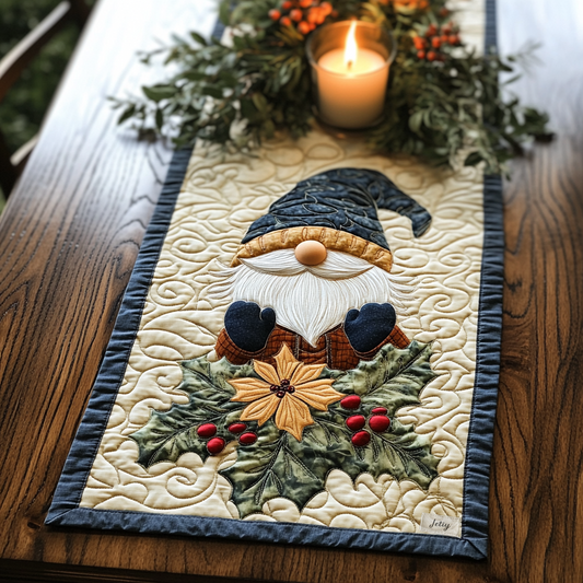 Jolly Gnome Path Quilted Table Runner NCU0VH450